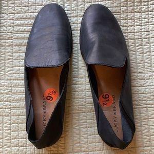 Lucky brand navy slip on shoes